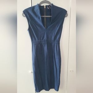 Bodycon mini suede dress